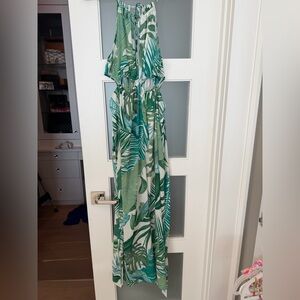 NWT Cupshe Green Leaf Pattern Dress size large